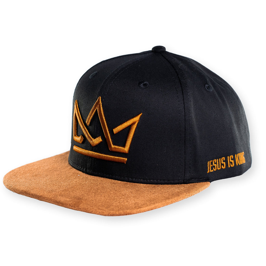 Jesus Is King Crown Premium Snapback with Felt