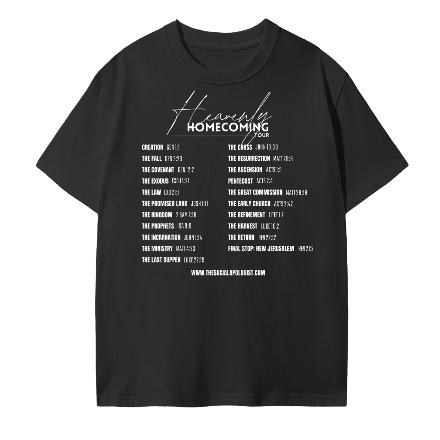 Heavenly Homecoming Tour Unisex Seamless Cotton T-Shirt