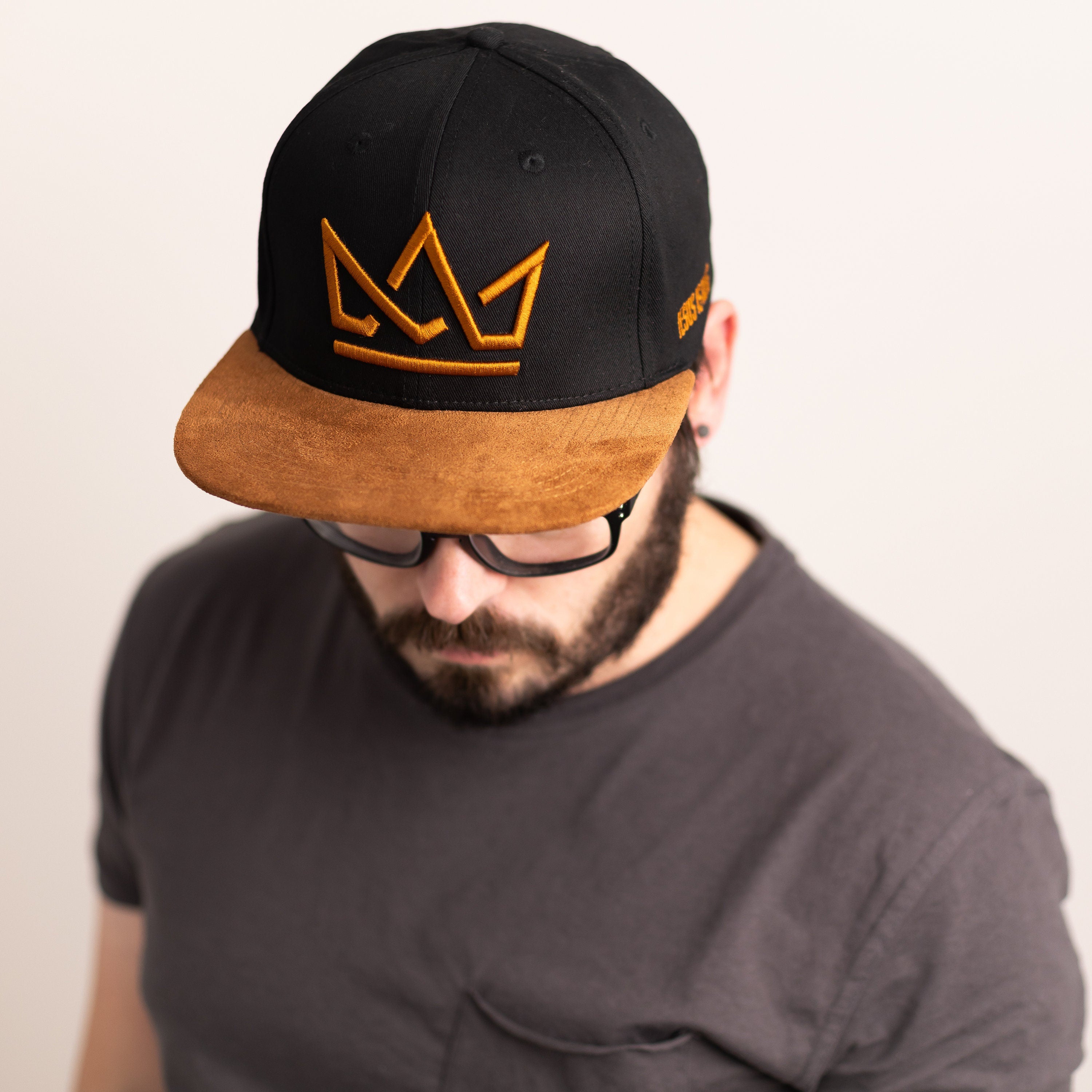 Jesus Is King Crown Premium Snapback with Felt