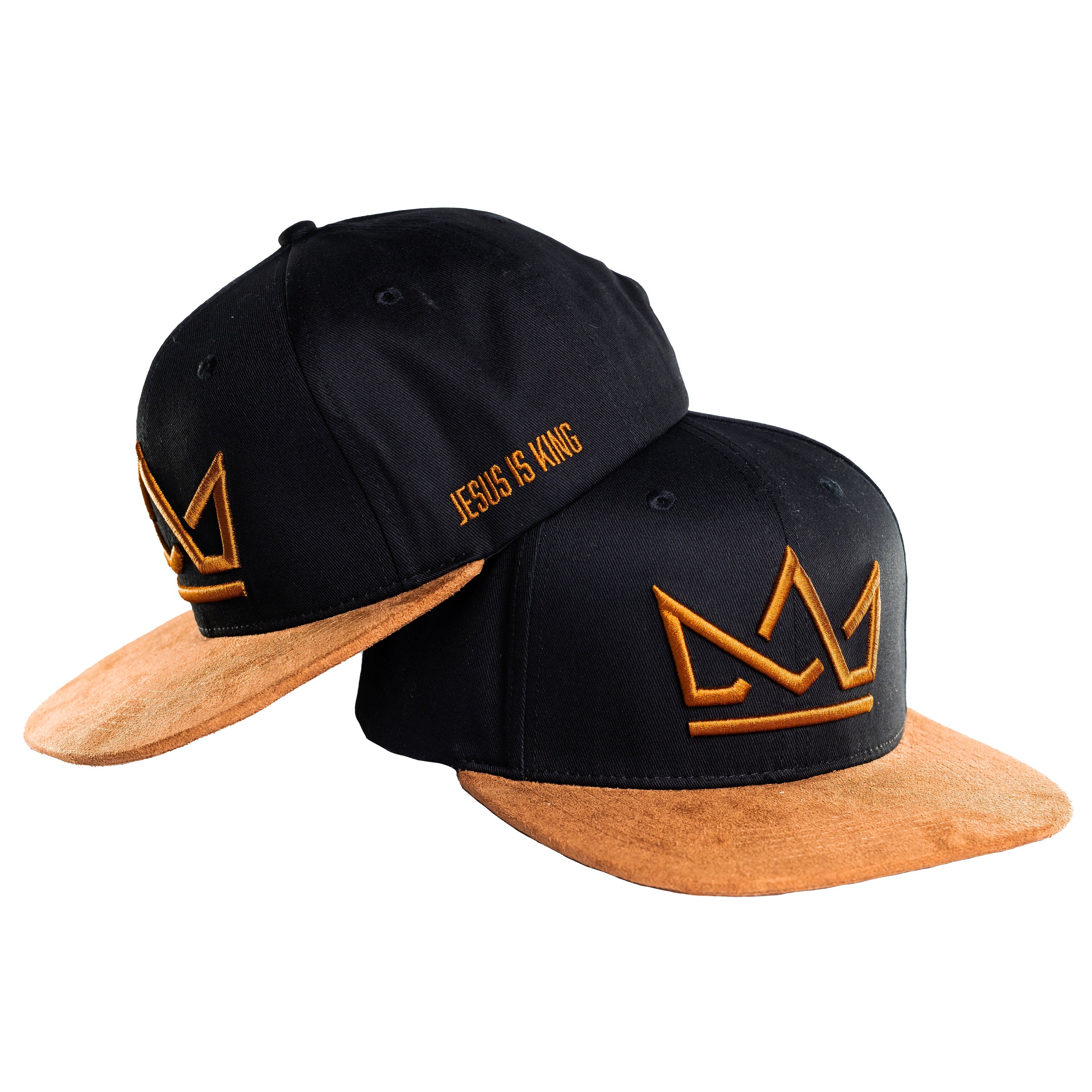 Jesus Is King Crown Premium Snapback with Felt