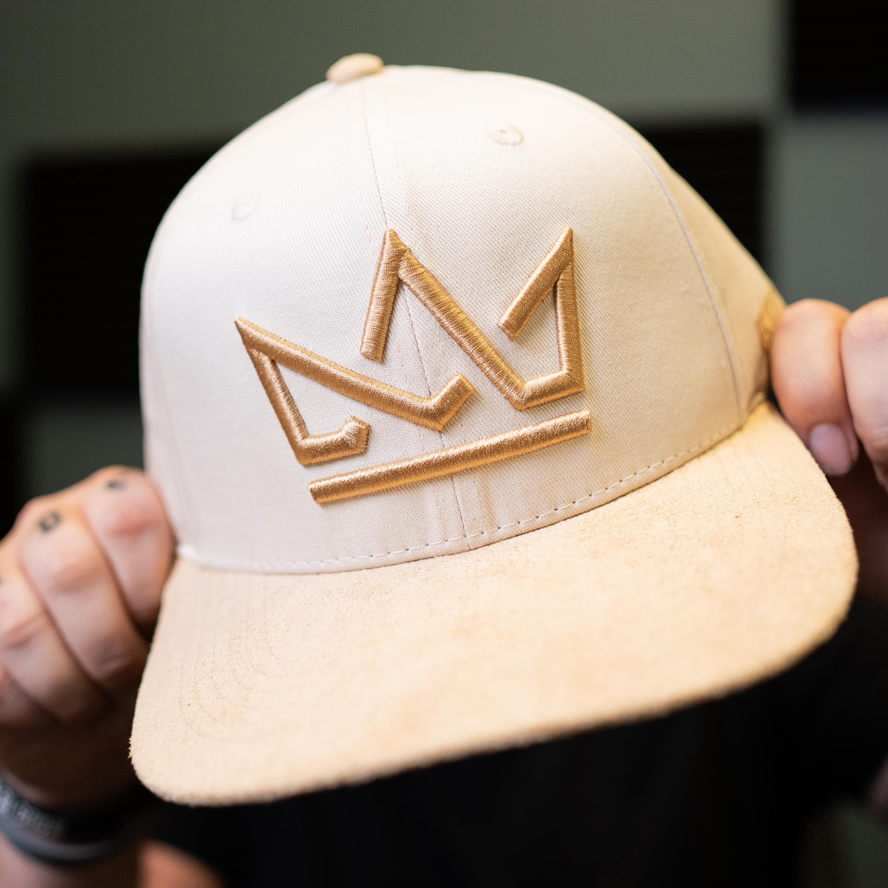 Jesus Is King Crown Premium Cream Snapback Felt Hat
