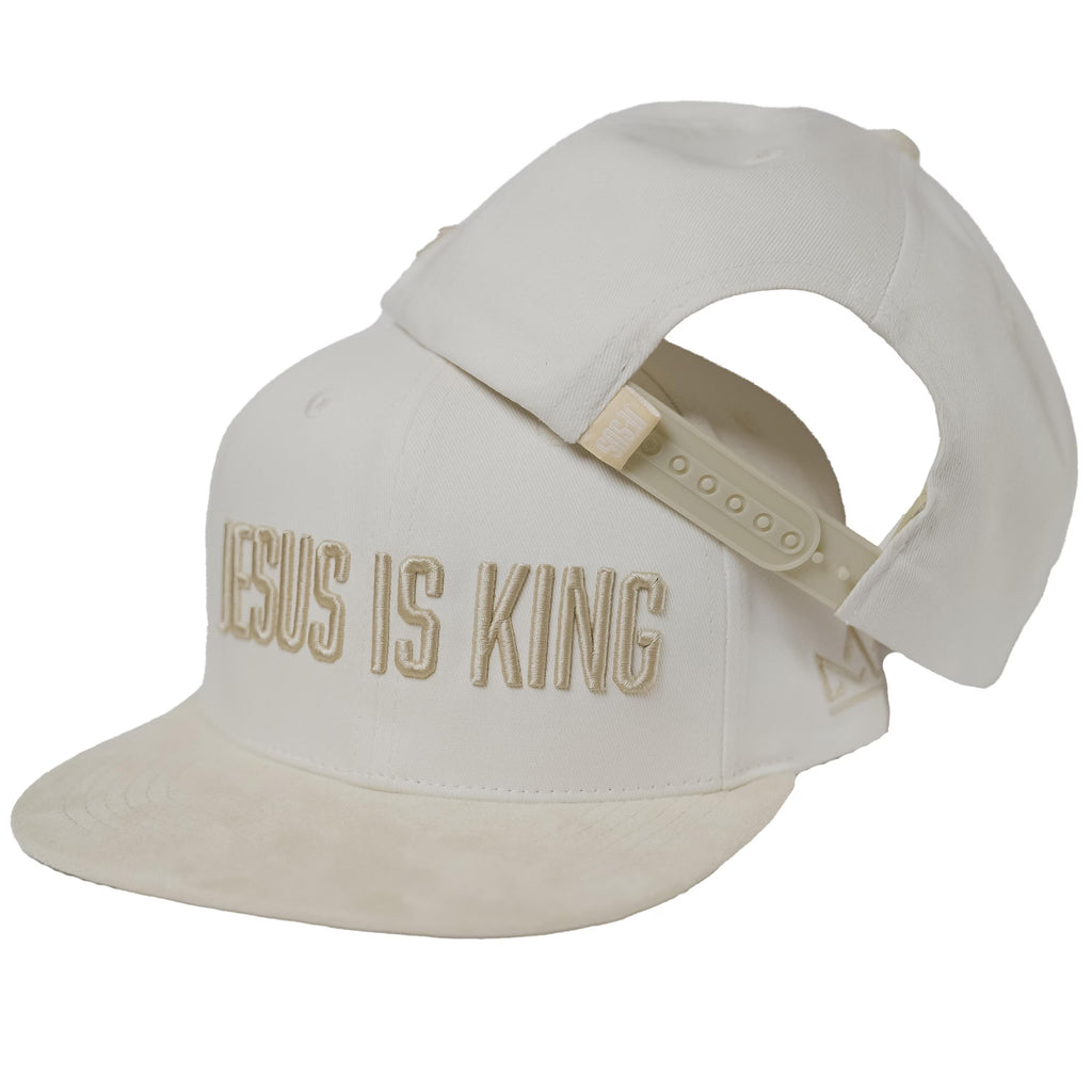 Jesus Is King Premium Cream Snapback Felt Hat