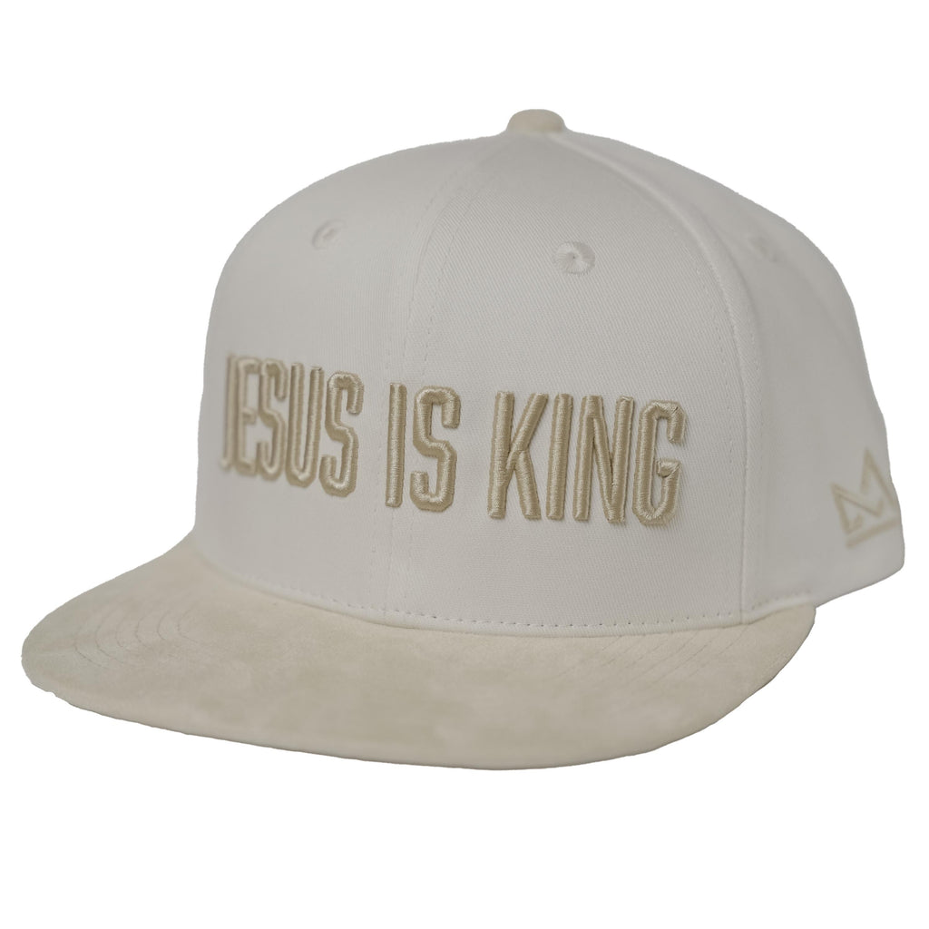 Jesus Is King Premium Cream Snapback Felt Hat