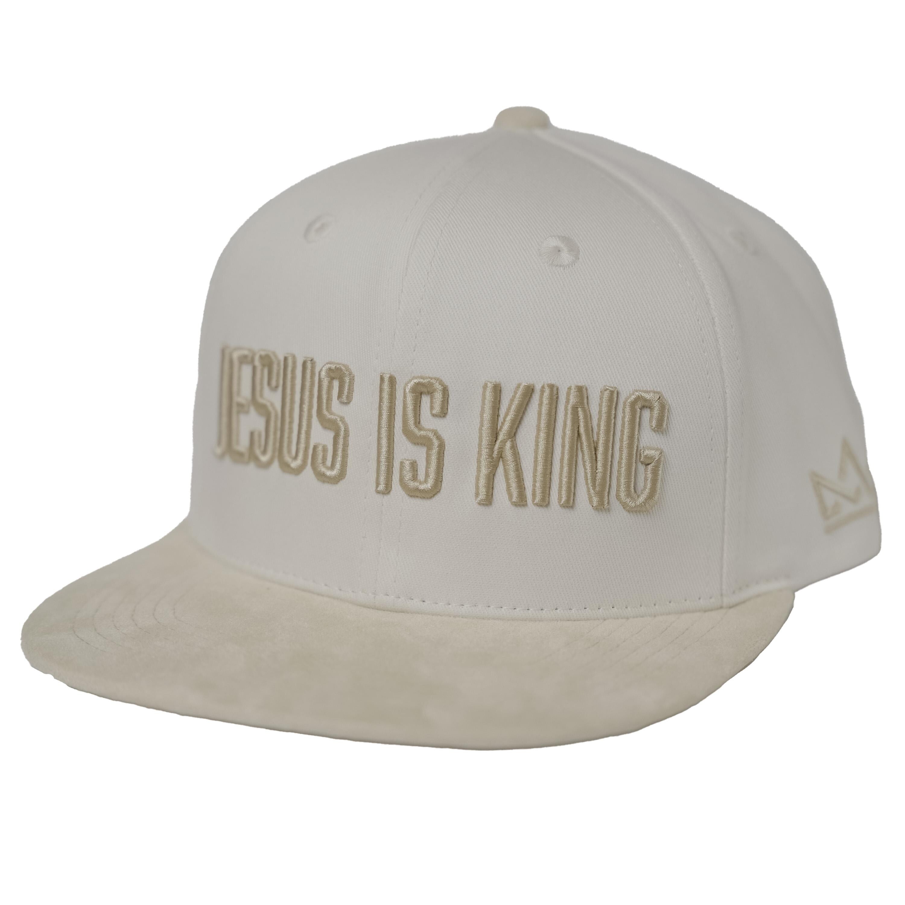 Jesus Is King Premium Cream Snapback Felt Hat
