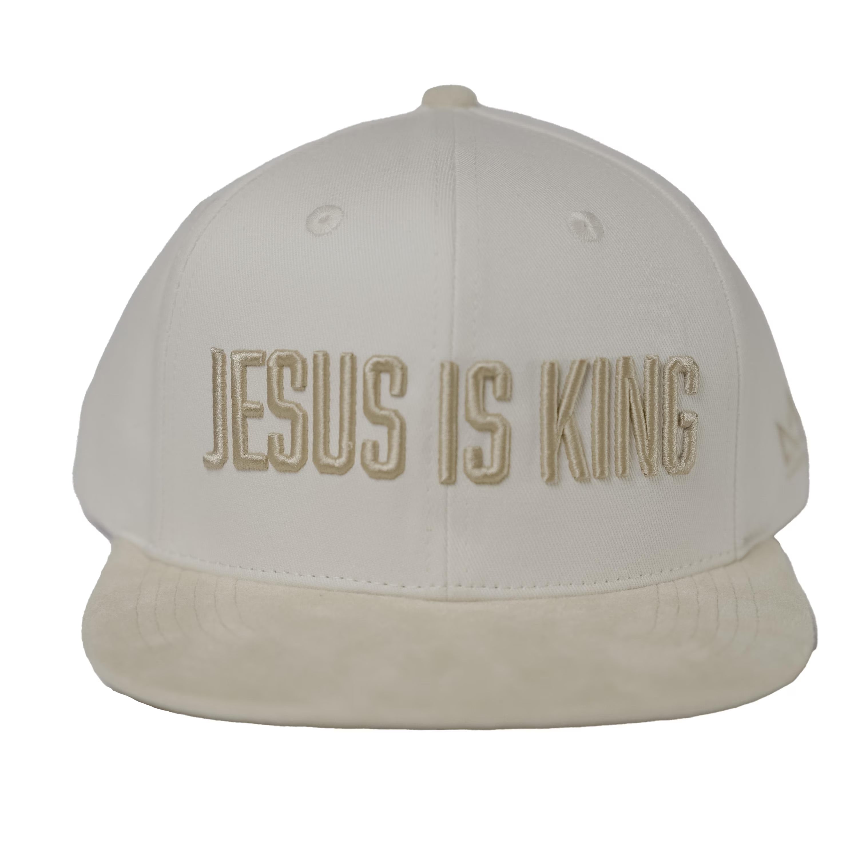 Jesus Is King Premium Cream Snapback Felt Hat