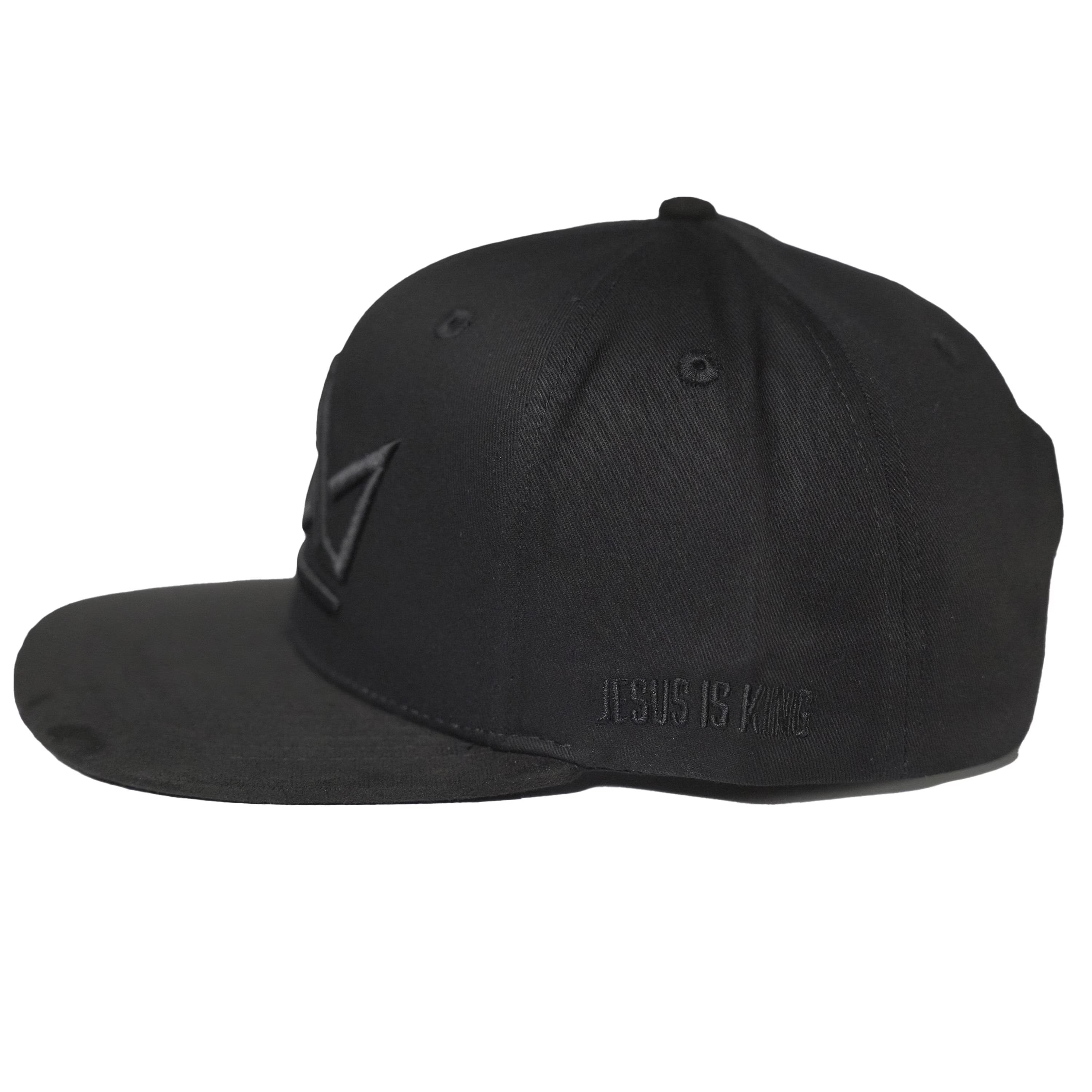 Jesus Is King Crown Premium Black Edition Snapback Felt Hat
