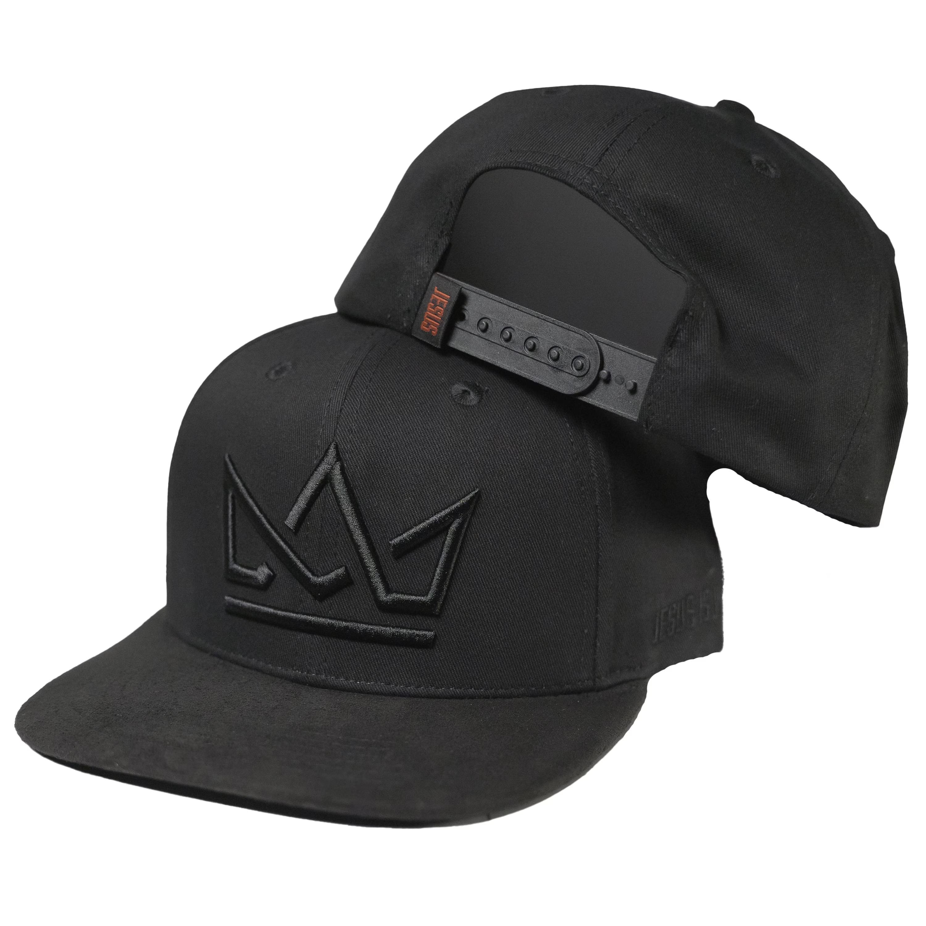 Jesus Is King Crown Premium Black Edition Snapback Felt Hat